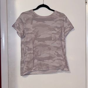 Short Sleeve Gray Army T-shirt - Abercrombie